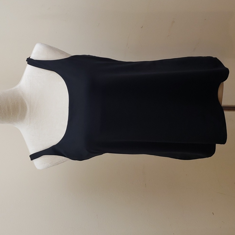 Women's New York & Company Black Polyester/Spandex Camisole Shirt, Size XL